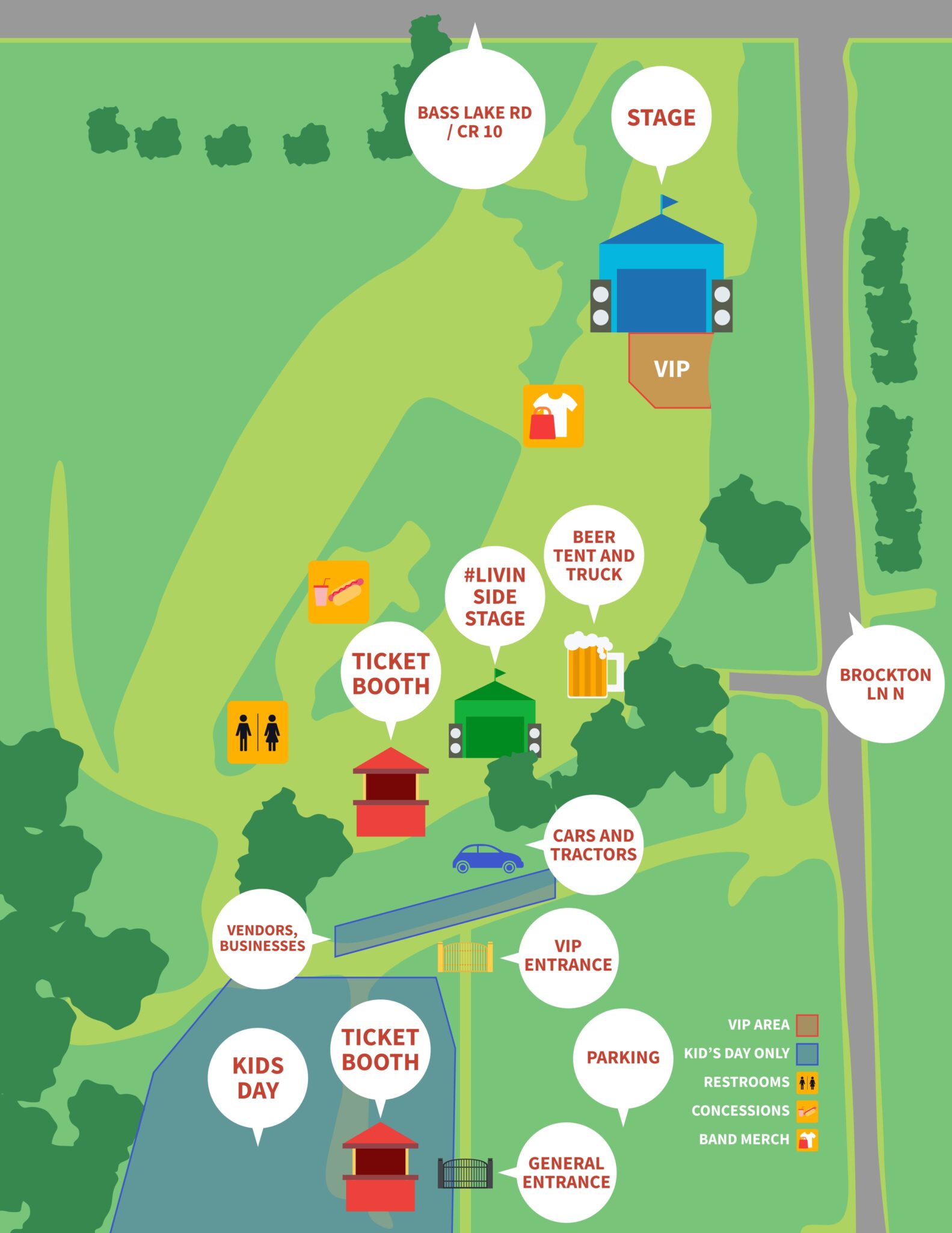 Grounds Map - Corcoran Country Daze